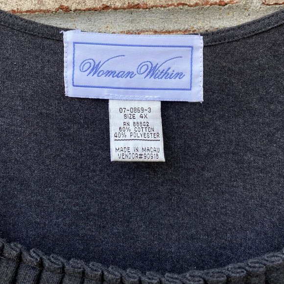 PLUS SIZE Long Sleeve Square Neck Tee. NWOT. - Picture 2 of 10